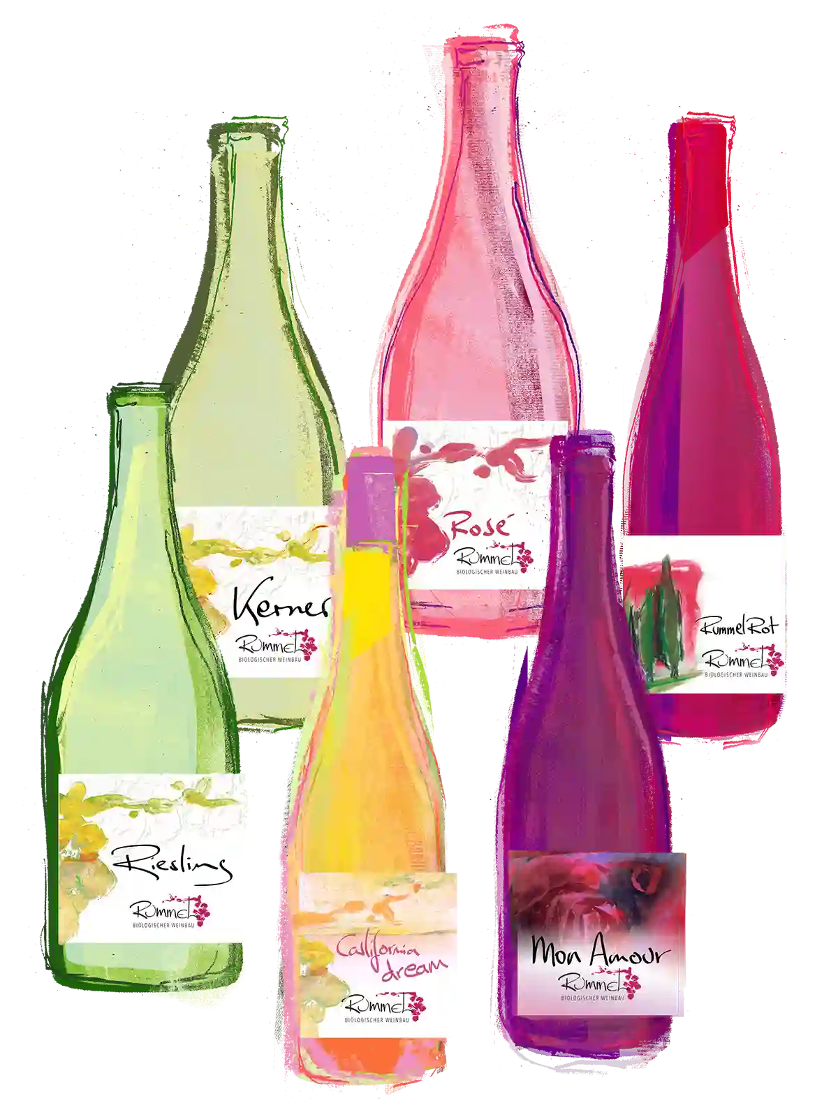 Halbtrockene Weine